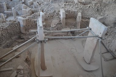 Göbeklitepe veya Potbelly Hill Neolitik arkeoloji alanı tarih öncesi arkeoloji