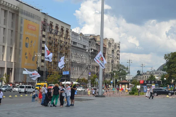 Straat Ontworpen Voor Toeristen Kiev Juli 2021 — Stockfoto