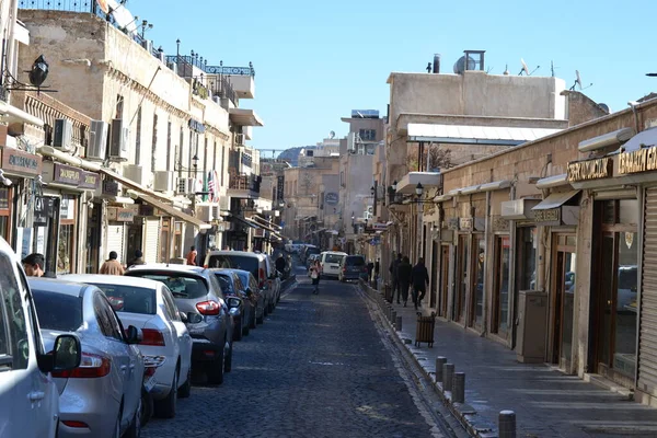 Strada Principale Del Vecchio Mardin Attrazione Turistica 2021 Alle — Foto Stock