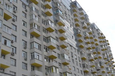 Savaştan önce Kyiv Ukrayna 'da gökdelen cephesi