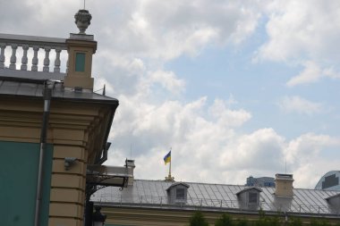 Kyiv 'deki başkanlık sarayı Başkent Kyiv' in güzel cephesi