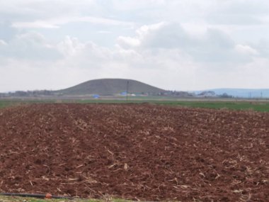Gaziantep ve Birecik yolu, ekili tarlalar