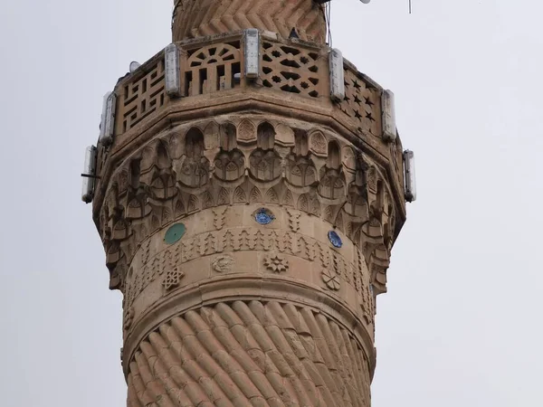 Minaret Birecik Mecset Különböző Építési Stílus — Stock Fotó