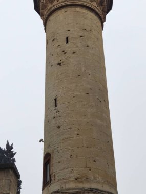 Gaziantep 'teki en eski camide Fransız saldırısından kalma kurşun izleri var.