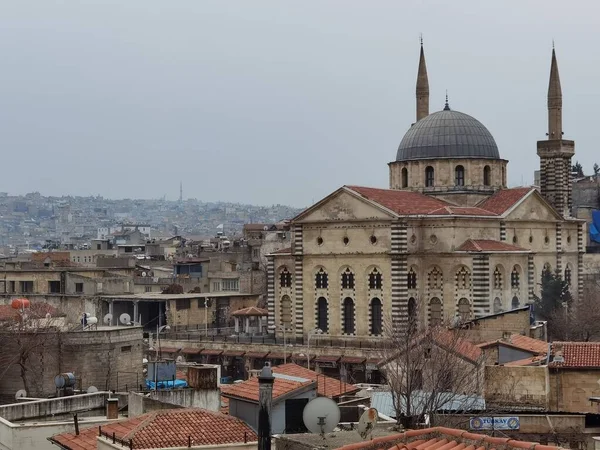 Vue Sur Ville Depuis Une Colline — Photo