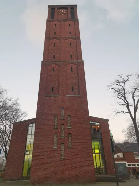 Церковная Башня Центре Кёльна Северинсфиртеле — стоковое фото