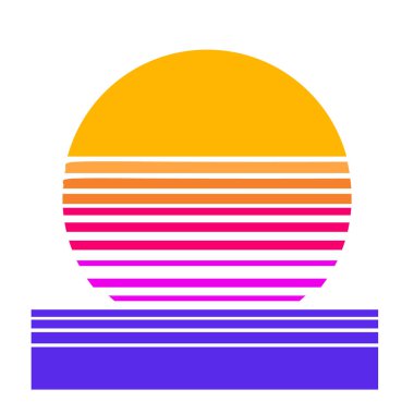 Vintage Retro striped Background sunset graphics. You can edit and use in your projects t-shirt, POD, book cover, logo