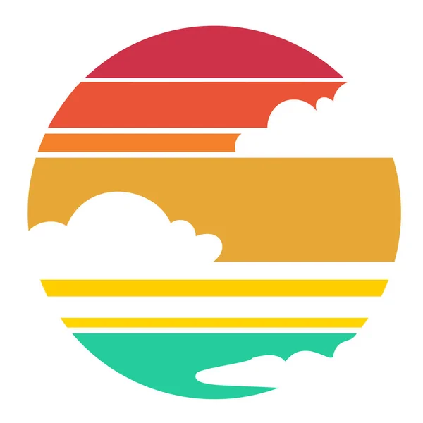 Vintage Retro striped Background sunset graphics. You can edit and use in your projects t-shirt, POD, book cover, logo