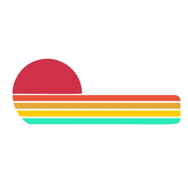 Vintage Retro Striped Sunset Background. You can edit and use in your projects t-shirt, POD, book cover, logo