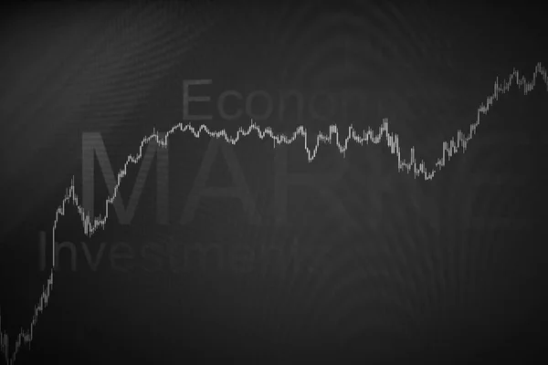 Karanlık Bir Arka Planda Borsa Fiyat Tablosu Finansal Yatırım Konsepti — Stok fotoğraf