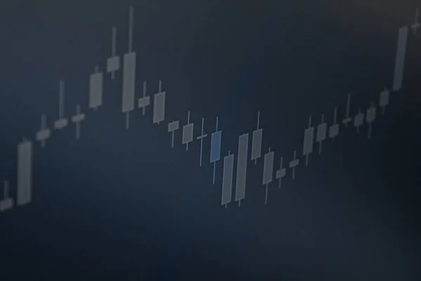 Grafico Dei Prezzi Mercato Concetto Finanziario Aziendale Con Grafico Candele — Foto Stock
