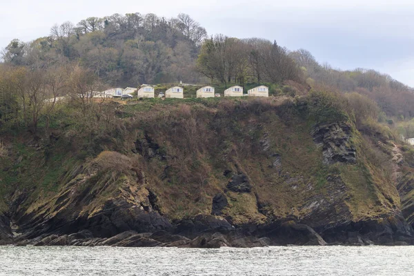 Seaside Camping Camping Cottages Cliff Sea — Stockfoto