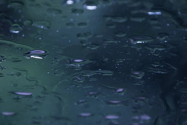 Абстрактный Фон Каплями Воды Стекле Выборочной Фокусировкой Фон Мокрым Стеклом — стоковое фото