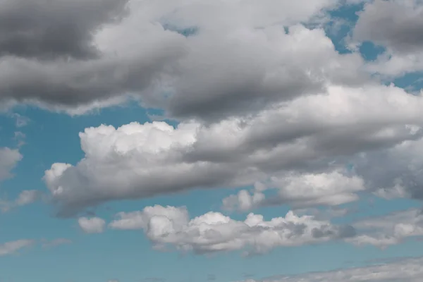 Sky background, big clouds in the sky. Cloud texture.