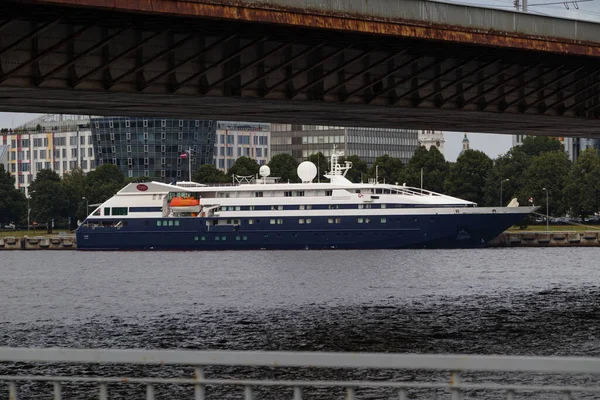 Passenger Cruise Ship Clio Moored Riga Passenger Port Riga Latvia —  Fotos de Stock