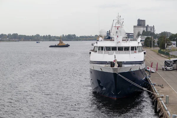 Crucero Clio Amarrado Puerto Riga Letonia Ago 2022 —  Fotos de Stock