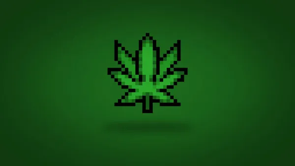 Piksel Kenevir yaprağı duvar kağıdı - yüksek çözünürlüklü arkaplan