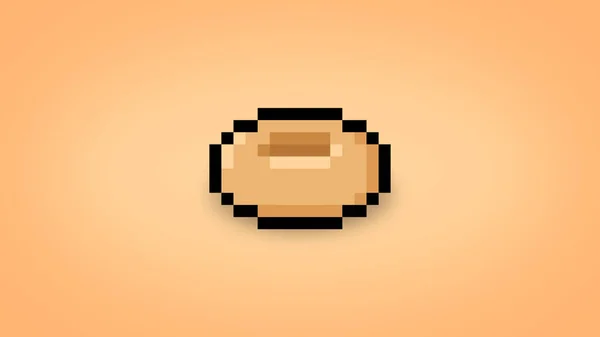 Простые Обои Пончиков Пикселей Высокий Фон Res — стоковое фото