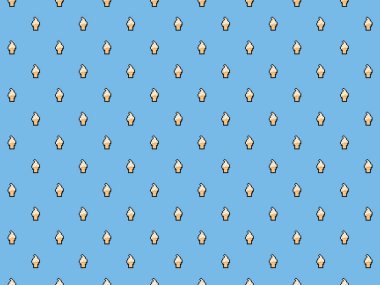 Piksel yumuşak servis dondurma arkaplanı - dikişsiz yüksek çözünürlüklü desen