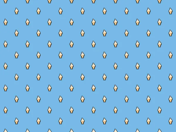 Pixel Softeis Hintergrund Nahtloses Muster Hoher Auflösung — Stockfoto
