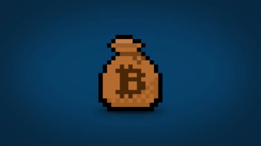 Piksel 8 bit para çantası - yüksek çözünürlüklü duvar kağıdı