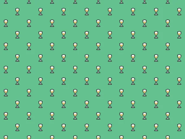 Piksel 8 bit beyaz şarap arka planı - dikişsiz yüksek çözünürlüklü desen