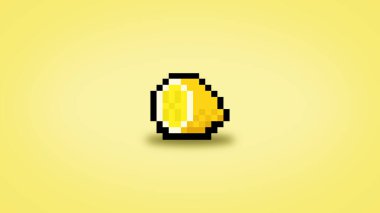 Pixel 8 bit lemon background - 4k high res wallpaper