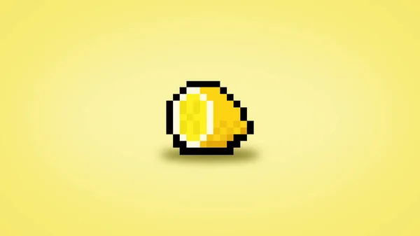 Pixel 8 bit lemon background - 4k high res wallpaper
