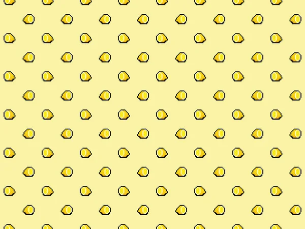 Pixel Bit Lemon Background Seamless High Res Pattern — Stock fotografie