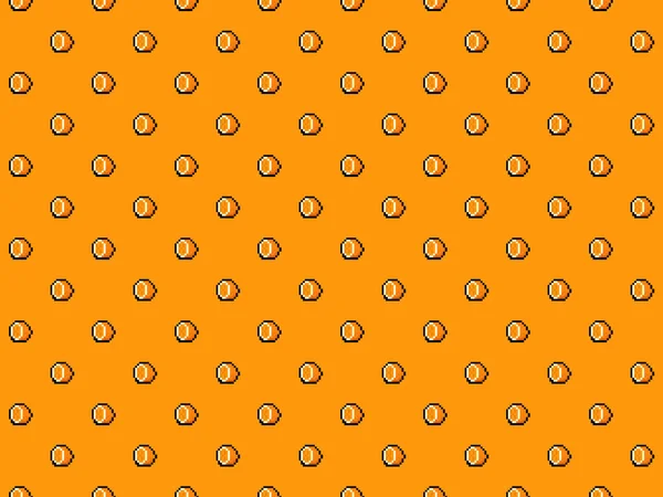 Pixel Bit Cut Orange Background High Resolution Seamless Pattern — Fotografia de Stock