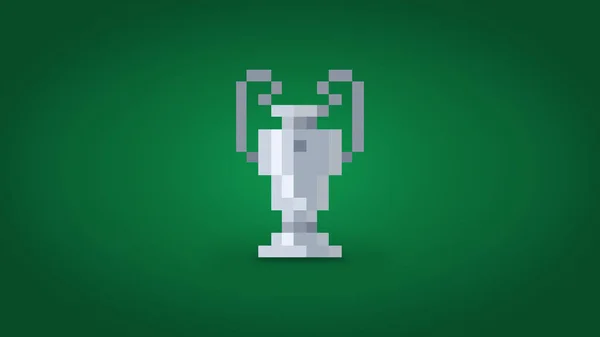 Pixel Champions Football Cup High Resolution Background — Stock Photo, Image