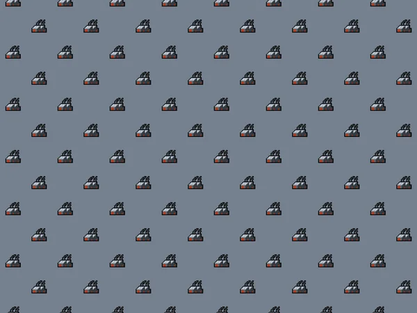 Pixel Bit Factory Background High Resolution Seamless Pattern — Stock Photo, Image