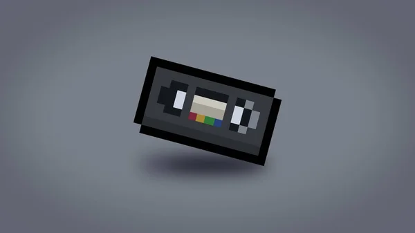 Pixel录像带背景 高分辨率8位壁纸 — 图库照片
