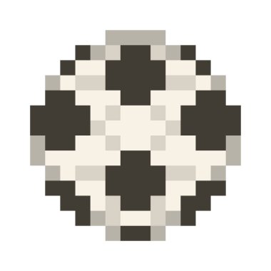 Pixel football or soccer ball - vector, isolated