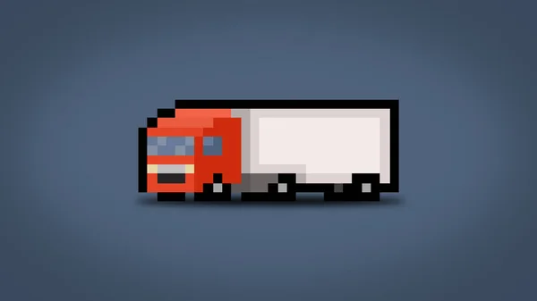 Red transportation truck background - high res 8bit wallpaper