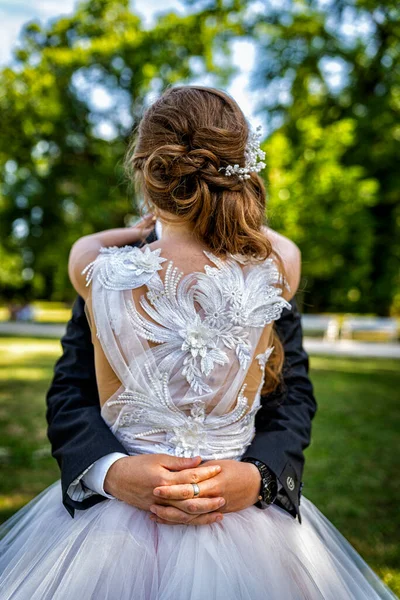 Bride Groom Hand — Fotografia de Stock