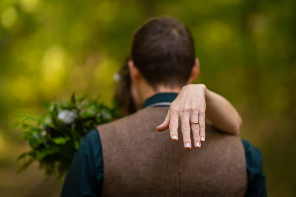 Bride Groom Hand — Stockfoto