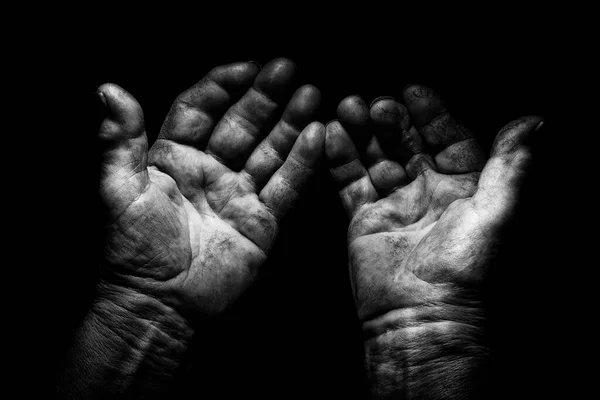 Zbliżenie Ręki Męskiej Dłoni — Zdjęcie stockowe