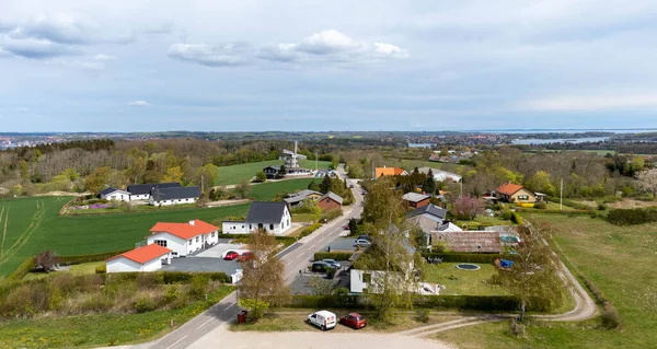 Danimarka 'daki Bregninge köyünün manzarası