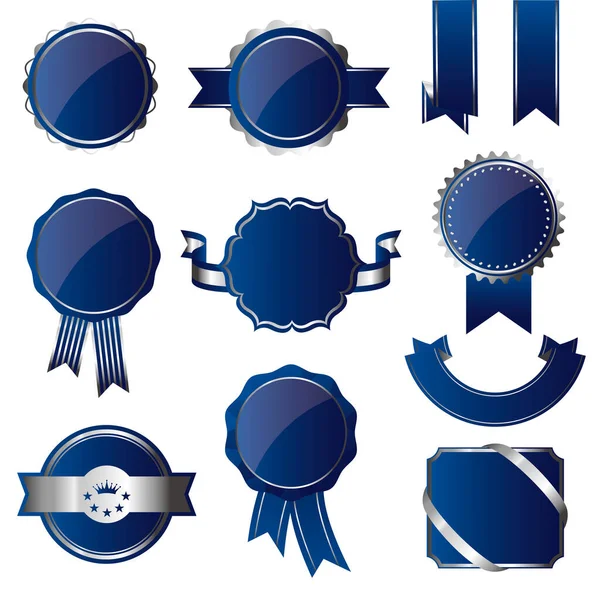 Emblem Och Band Material Set — Stock vektor