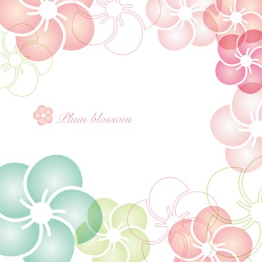 Japon desenli erik çiçeğinin arkaplanı