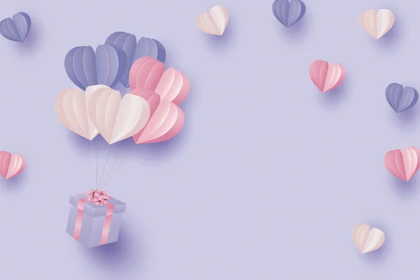 Illustrazione Del Mestiere Del Cuore Confezione Regalo — Vettoriale Stock