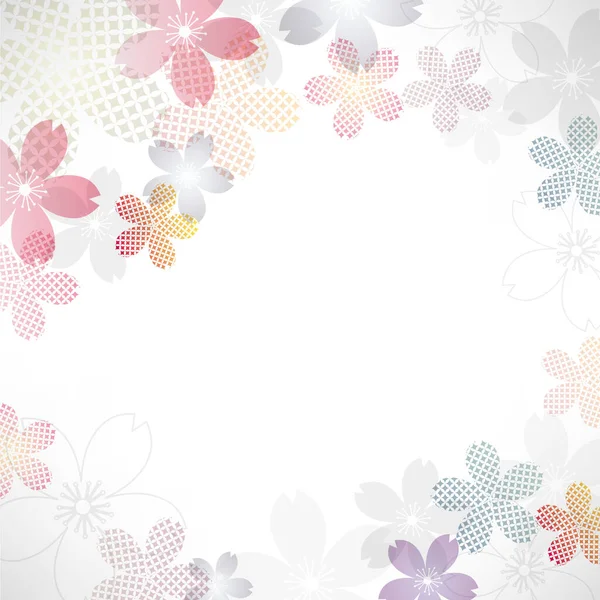 Background Cherry Blossom Silhouette — Stock vektor