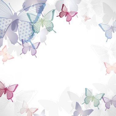 Kelebek siluetinin arkaplanı 