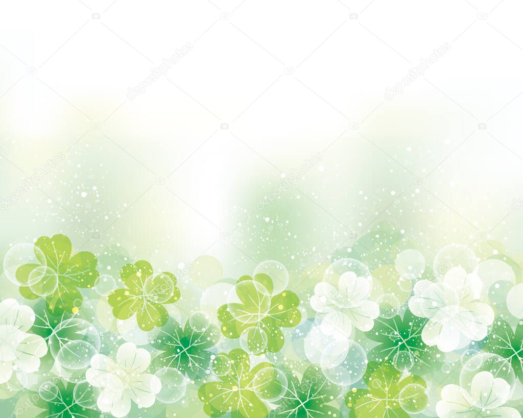 background of clover silhouette illustration