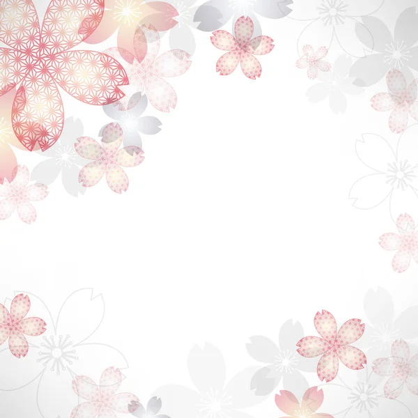 Background Cherry Blossom Silhouette — Stock vektor