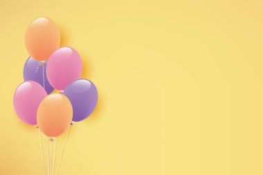 Tarafsız renk balonu çizim arkaplanı