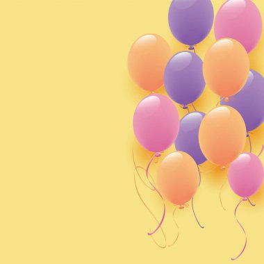 Tarafsız renk balonu çizim arkaplanı