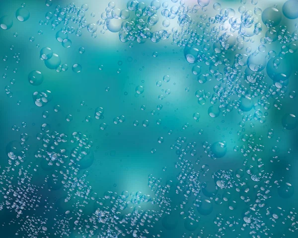 Illustration Hintergrund Der Unterwasserblasen — Stockvektor
