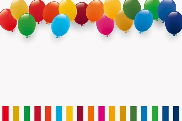 Sdgs Color Balloon Illustration Background — Vetor de Stock